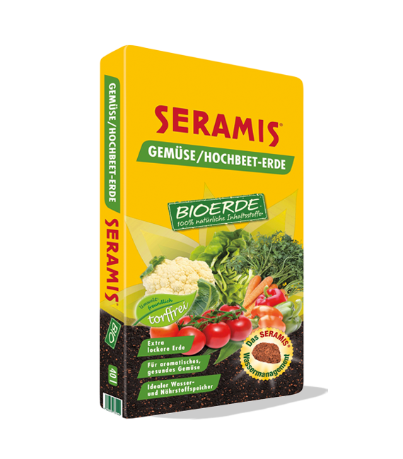 SERAMIS® Torffreie Bioerde für Gemüse/Hochbeet